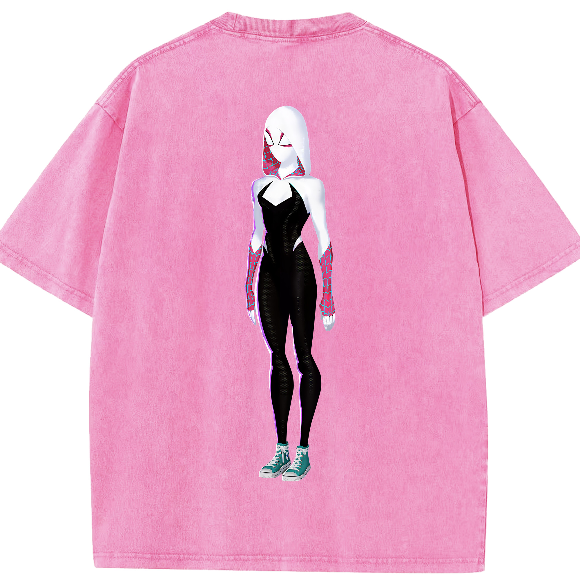 （画像用） Spider Man スパイダーマン 綿100% ヴィンテージ風 半袖Tシャツ（背面プリント）